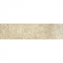 ELIANE Athens Grigio 3 in. x 12 in. Glazed Porcelain Floor and Wall Bullnose Tile