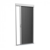 Euroscreen 36 in. x 80 in. White Retractable Mosquito Screen for Single and French Doors