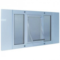 Ideal Pet 10.5 in. x 15 in. Extra Large Plastic Frame Door for Installation Into 27 to 32 in. Wide Sash Window