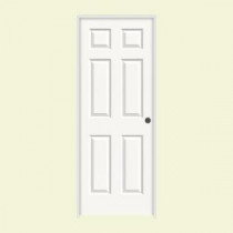JELD-WEN Smooth 6-Panel Solid Core Painted Molded Prehung Interior Door