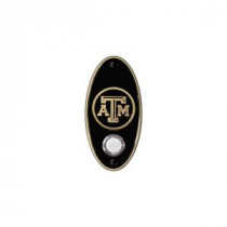 NuTone College Pride Texas A/M University Wireless Door Chime Push Button - Antique Brass