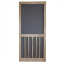 Screen Tight Timberline 30 in. Wood Unfinished Reversible Hinged Screen Door
