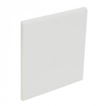 U.S. Ceramic Tile Color Collection Bright Tender Gray 4-1/4 in. x 4-1/4 in. Ceramic Surface Bullnose Wall Tile