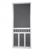 Screen Tight Waccamaw 36 in. Solid Vinyl White Screen Door with Hardware