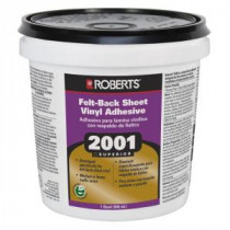 Roberts 2001 1-qt. Felt-Back Sheet Vinyl Glue Adhesive, Superior Grade