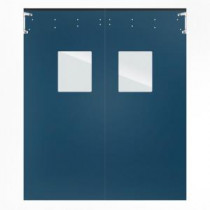 Aleco ImpacDor Optima 1/4 in. x 96 in. x 96 in. Single-Ply Blue Impact Door