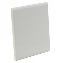 U.S. Ceramic Tile 4-1/4 in. x 4-1/4 in. Bright Snow White Ceramic Bullnose Wall Tile