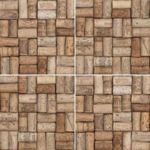 imagine tile Wine Corks Series 8 in. x 8 in. Matte Finish Ceramic Floor and Wall Tile (7.1 sq. ft. / case)