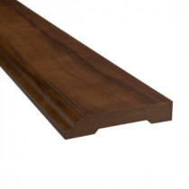 SimpleSolutions Virginia Walnut 9/16 in. Thick x 3-1/4 in. Wide x 94.5 in. Length Laminate Wallbase Molding