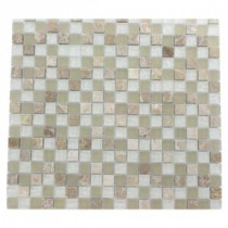 Splashback Tile Champs-Elysee Blend 12 in. x 12 in. Glass Mosaic Floor and Wall Tile