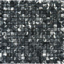 MS International Nero 12 in. x 12 in. Marquina Marble Mesh-Mounted Mosaic Tile