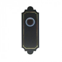 IQ America Wireless Battery Operated Doorbell Push Button in Southwest Style - Antique Bronze