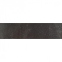 ELIANE Cityscape 3 in. x 12 in. Carbon Porcelain Bullnose Floor and Wall Tile