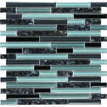 EPOCH Spectrum Blue Pearl-1662 Granite And Glass Blend 12 in. x 12 in. Mesh Mounted Floor & Wall Tile (5 Sq. Ft./Case)