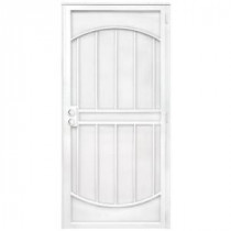 Unique Home Designs Arcada 36 in. x 80 in. White Steel Security Door