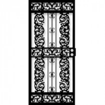 Grisham 414 Series 36 in. x 80 in. Black Elegance Security Door