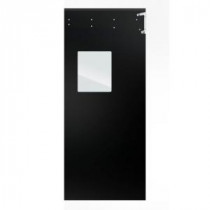 Aleco ImpacDor Optima 1/4 in. x 48 in. x 84 in. Single-Ply Black Impact Door